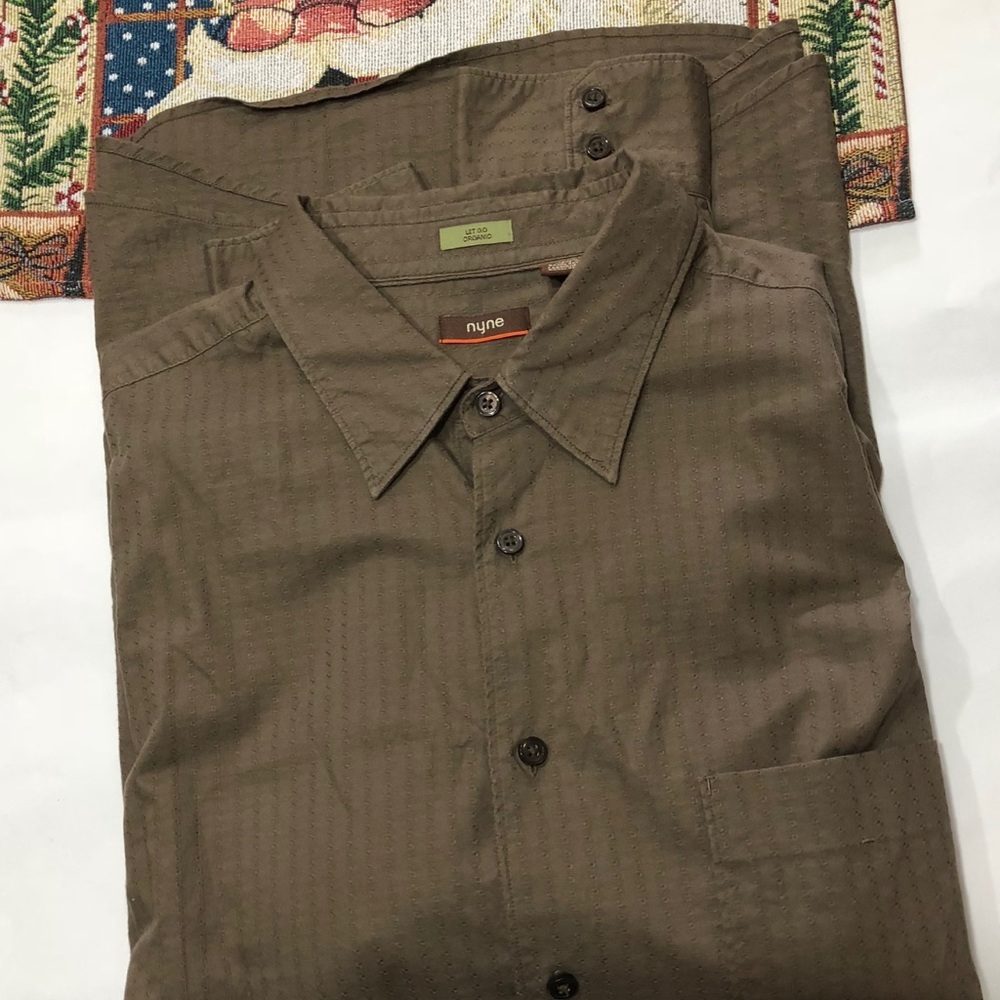 Nyne Men’s Organic Button Down Shirt Sz XXL